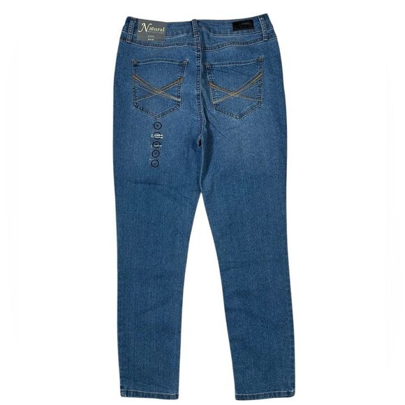 Natural Reflections Womens Comfort Stretch High Rise Skinny Denim Jeans - Picture 3 of 7